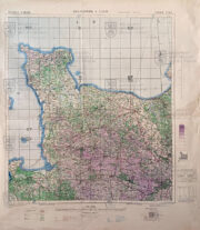 Britská vojenská mapa Normandie, 1943 (1)