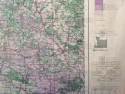 Britská vojenská mapa Normandie, 1943 (2)