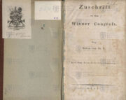 Titulní list; Zuschrift an den Wiener Congress