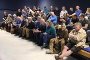Promítací sál Armádního muzea Žižkov byl zaplněn do posledního místa. KOMENTOVANÉ FILMY ZE SBÍRKY VOJENSKÉHO HISTORICKÉHO ÚSTAVU PRAHA
Květnové povstání v Čechách a na Moravě a osvobození. Armádní muzeum Žižkov, 29. 5. 2025. FOTO Jiří Reichl, VHÚ Praha