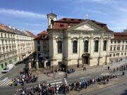 kostel sv. Cyrila a Metoděje před pietním aktem 18. června 2025. FOTO Jiří Reichl, VHÚ Praha