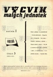 Výcvik malých jednotek. Praha : Naše vojsko, 1947 (1)