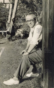 František Moravec na neformálním snímku v době odpočinku, Německo, 1953. FOTO Sbírka VHÚ Praha - Anita Moravec Gard