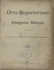 Titulní strana; Místopisný seznam Českého království z roku 1913