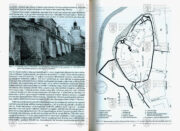 Ukázka textu a obrazové přílohy věnované olomouckému hradu ve 13. století; KUCH-BREBURDA, Miroslav a KUPKA, Vladimír. Pevnost Olomouc