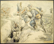 František Kupka: Smrt praporečníka Bezdíčka a dobrovolníka Šibala na „Ouvrages blancs“ dne 9. května 1915.