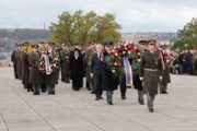Pietní akt na Vítkově připomněl 107. výročí vzniku Československa. FOTO: Jan Kouba, VHÚ Praha Pietní akt na Vítkově připomněl 107. výročí vzniku Československa. FOTO: Jan Kouba, VHÚ Praha