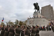 Pietní akt na Vítkově připomněl 107. výročí vzniku Československa. FOTO: Jan Kouba, VHÚ Praha Pietní akt na Vítkově připomněl 107. výročí vzniku Československa. FOTO: Jan Kouba, VHÚ Praha