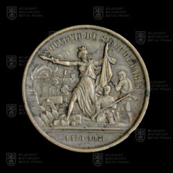 Pamětní mince účastníka obléhání Paříže v letech 1870–1871