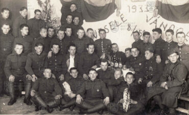 Oslava Vánoc u 8. baterie dělostřeleckého pluku 151 v roce 1933