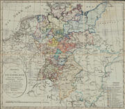 Mapa Německa po prešpurském míru. Charte von Teutschland nach den durch den Pressburger Frieden von 26. Decbr. 1805…