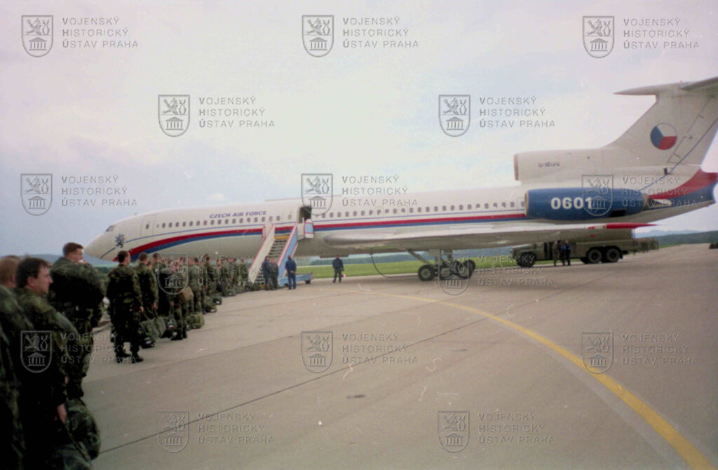 Letoun dopravující vojáky na zahraniční operace