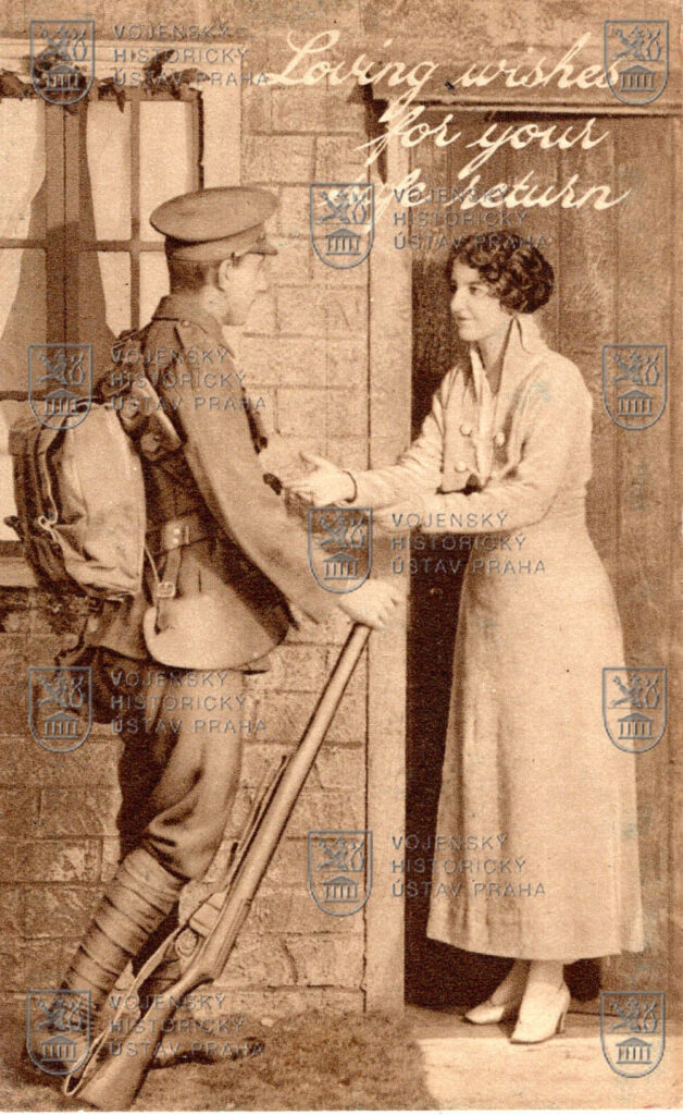 S přáním šťastného návratu, Velká Británie, 1915