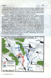 Plánek bitvy u Racławic, nejslavnějšího Koścziuszkova vítězství. SZYNDLER, Bartłomiej. Tadeusz Kościuszko 1746–1817