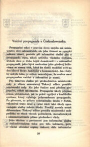 Začátek kapitoly o vnitřní propagandě v Československu. FUCHS, Alfred. Propaganda v demokracii a v diktaturách
