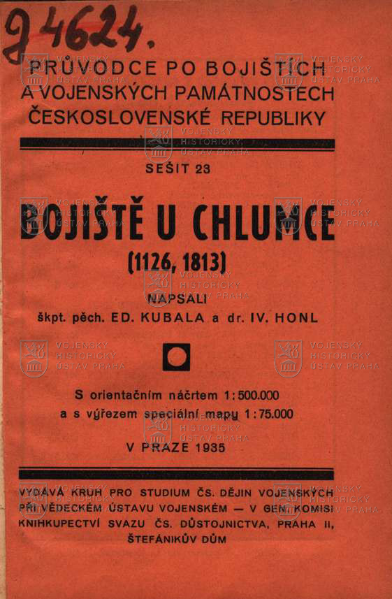 KUBALA, Eduard a HONL, Ivan. Bojiště u Chlumce (1126, 1813)