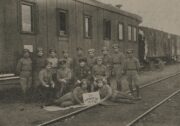 Část druhého pluku při cestě na východ do Vladivostoku, jaro 1918