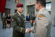 V Armádním muzeu na Žižkově se při slavnostním ceremoniálu měnilo velení českých speciálních sil. FOTO: prap. Petr Dohnal