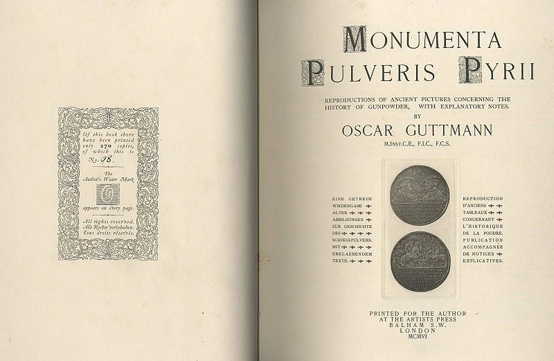 GUTTMANN, Oscar. Monumenta pulveris pyrii