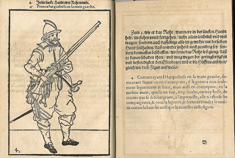GEYN, Jacob de. Waffenhandlung Von den Röhren, Mußqueten und Spiessen: ...